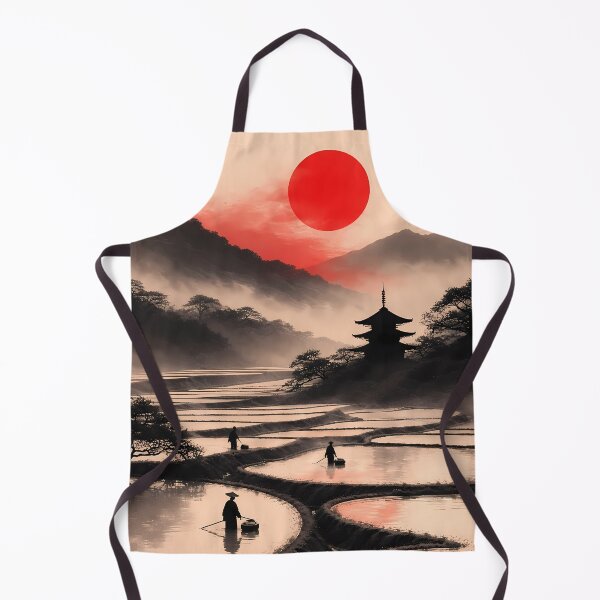 Item preview, Japanese Red Sun Template Landscape designed and sold by TheDreamsMaker.