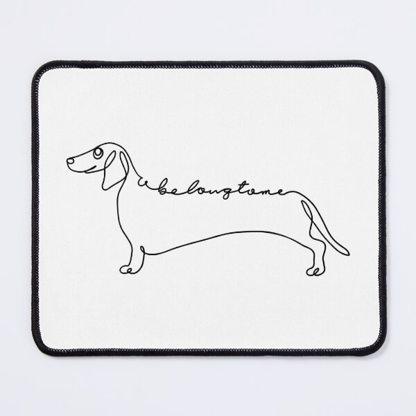 Item preview, U Belong to Me Dachshund designed and sold by Huebucket.