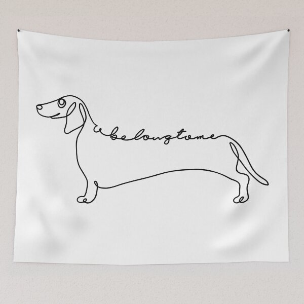 Item preview, U Belong to Me Dachshund  designed and sold by Huebucket.