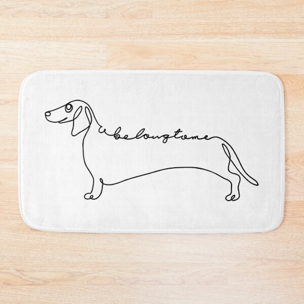 Item preview, U Belong to Me Dachshund  designed and sold by Huebucket.