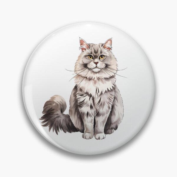 Item preview, Longhair Cat designed and sold by KD Merch.