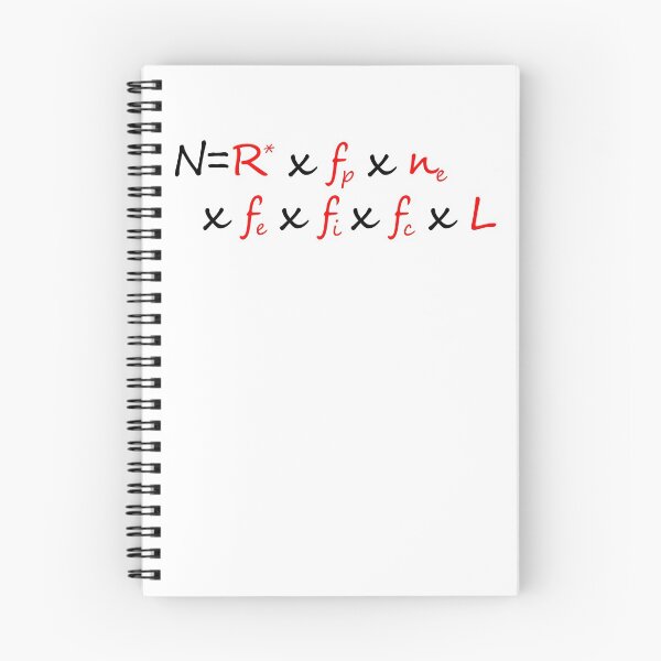 Item preview, Drake Equation- Physics Science Equation  designed and sold by the-elements.