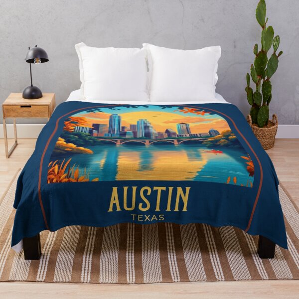Artikelvorschau, Vintage-Reiseillustration aus Austin entworfen und verkauft von HomeLivingCo.