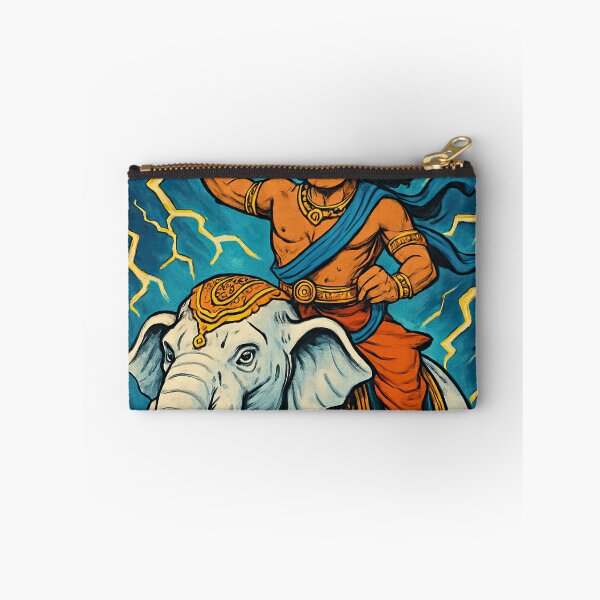 Item preview, Indra, Hindu god of thunder, riding on a white elephant | Comics stylCartoone -  designed and sold by ComicsFactory.
