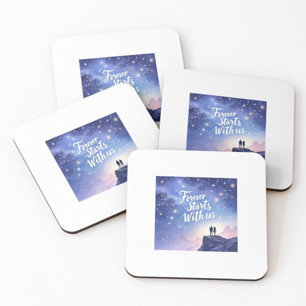 Item preview, Forever Starts With Us | Minimal Valentine Love Quote | Romantic Couple Typography designed and sold by AlluringCreativa.