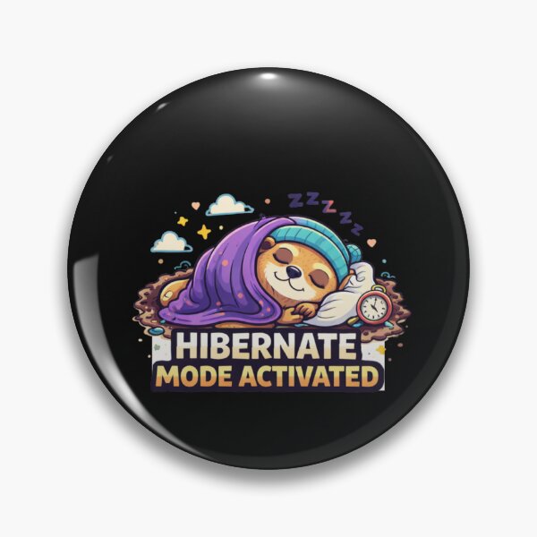 Item preview, Hibernate Mode Activated – Cozy Groundhog Cartoon Design designed and sold by Mosogoloso.
