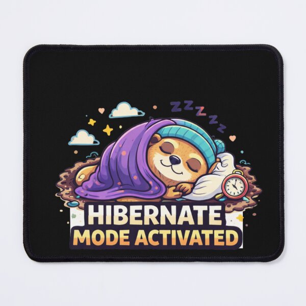 Item preview, Hibernate Mode Activated – Cozy Groundhog Cartoon Design designed and sold by Mosogoloso.