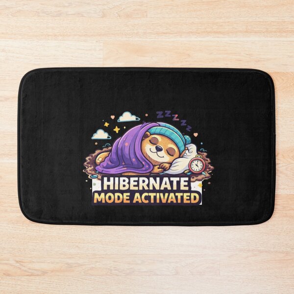 Item preview, Hibernate Mode Activated – Cozy Groundhog Cartoon Design designed and sold by Mosogoloso.