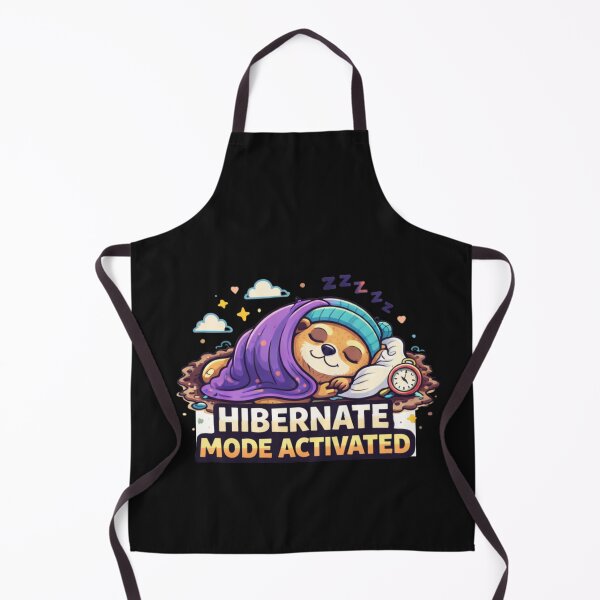 Item preview, Hibernate Mode Activated – Cozy Groundhog Cartoon Design designed and sold by Mosogoloso.