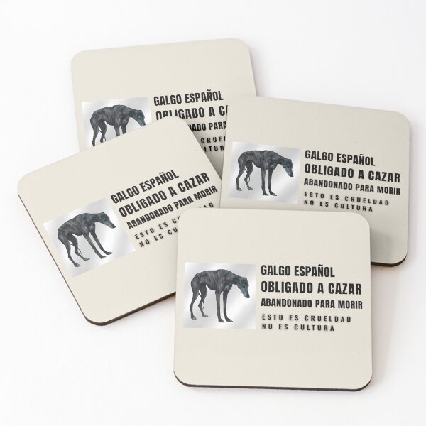 Item preview, Galgos Españoles: Vidas Abandonadas — Diseño de Concienciación designed and sold by Pawethic Prints Studio.