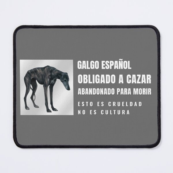 Item preview, Galgos Españoles: Vidas Abandonadas — Diseño de Concienciación designed and sold by Pawethic Prints Studio.