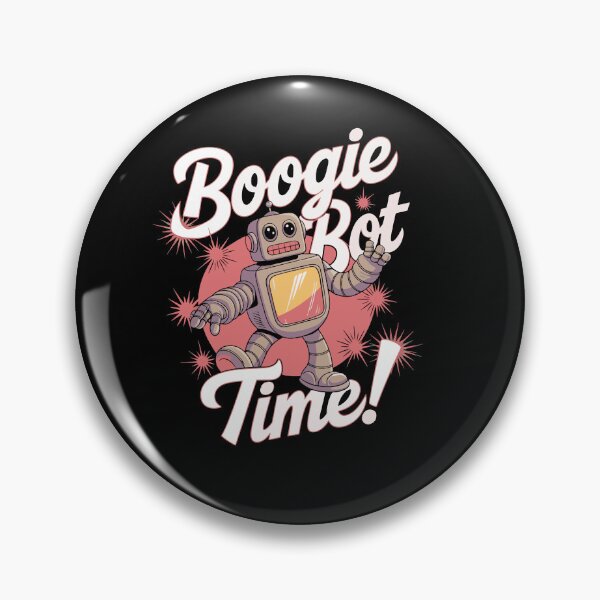 Item preview, Boogie Bot Time Retro Dancing Robot – Cute Vintage Sci-Fi Cartoon designed and sold by Mammu-Fashion.
