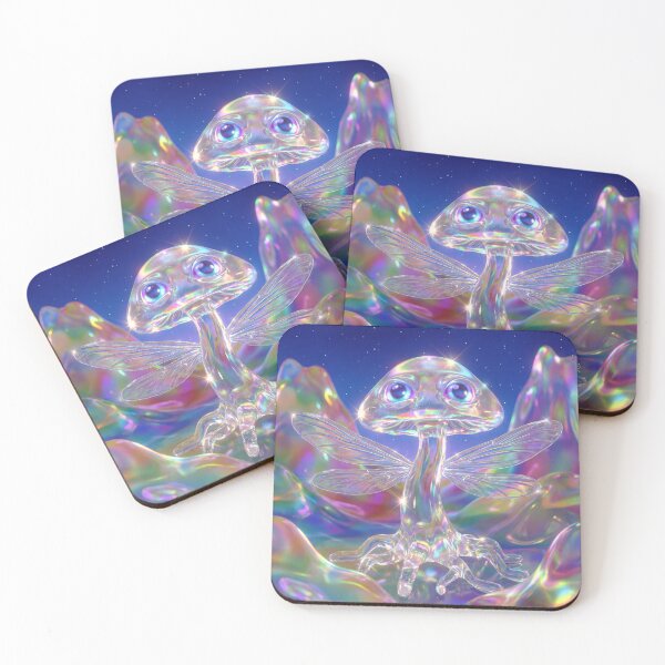Item preview, Crystal Mushroom Fairy with Dragonfly Wings designed and sold by maboroshilab.