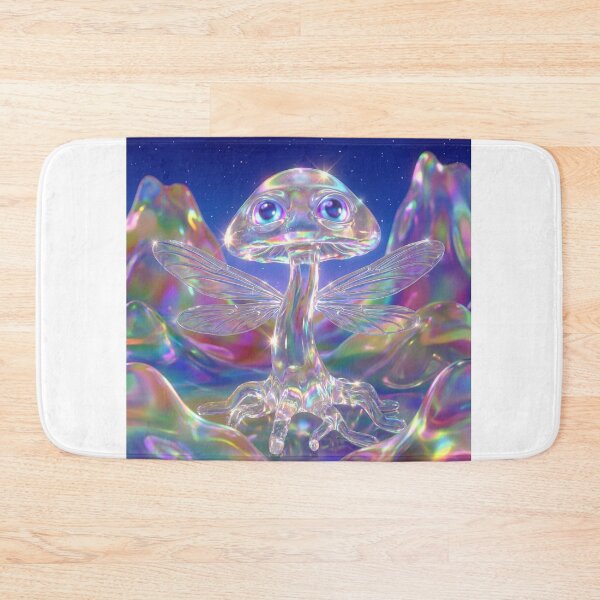 Item preview, Crystal Mushroom Fairy with Dragonfly Wings designed and sold by maboroshilab.