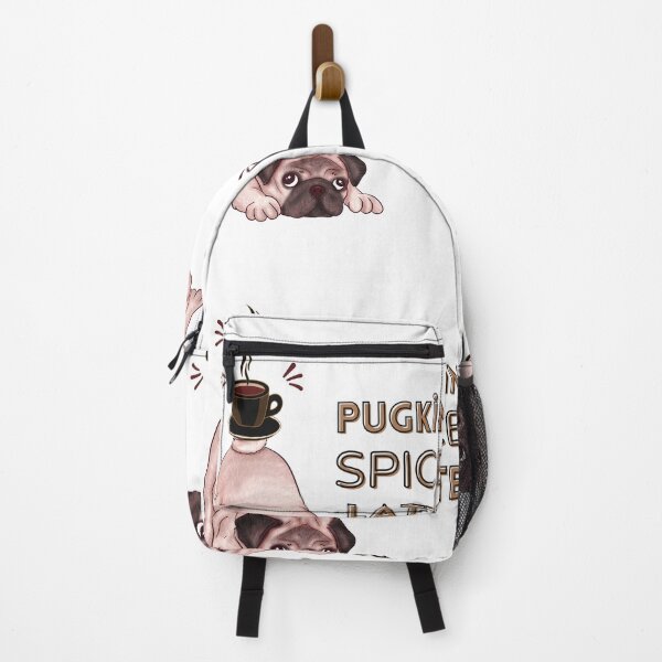 Item preview, Funny Pugkin Spice Latte Pug Dog | Cute Autumn Coffee Illustration designed and sold by Theselinara.