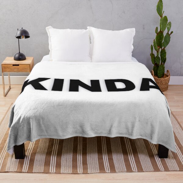 Item preview, KINDA — Black Minimal Bold Type Statement designed and sold by WORDPAUSE.