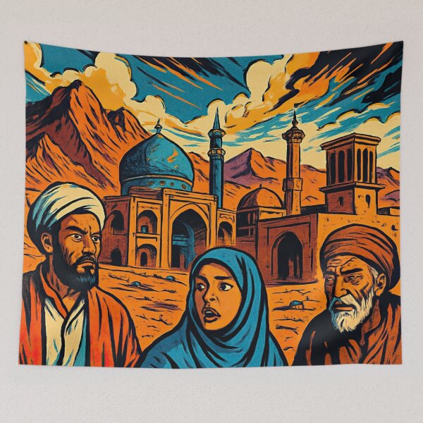 Item preview, Iran landscape | Comics stylCartoone -  designed and sold by ComicsFactory.