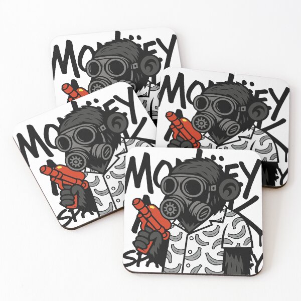 Item preview, MONKEY MARK – Gas Mask Ape designed and sold by DixTartare.