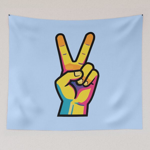 Item preview, Colorful Peace Sign- Bold Street Art Design designed and sold by MartynaKanik.