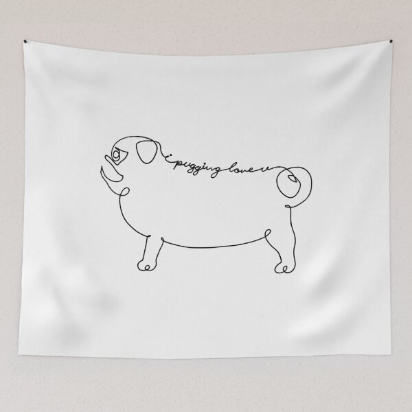 Item preview, I Pugging Love U Pug designed and sold by Huebucket.