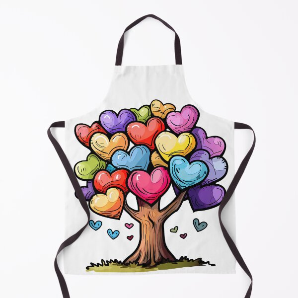 Item preview, Rainbow Heart Blossom Tree Saint Valentine's Day - Colorful Growing Love Tree Art Print designed and sold by DesignArtist.ia.
