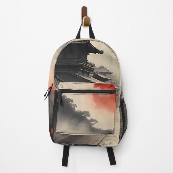 Item preview, Japanese Red Sun Street Scene designed and sold by TheDreamsMaker.