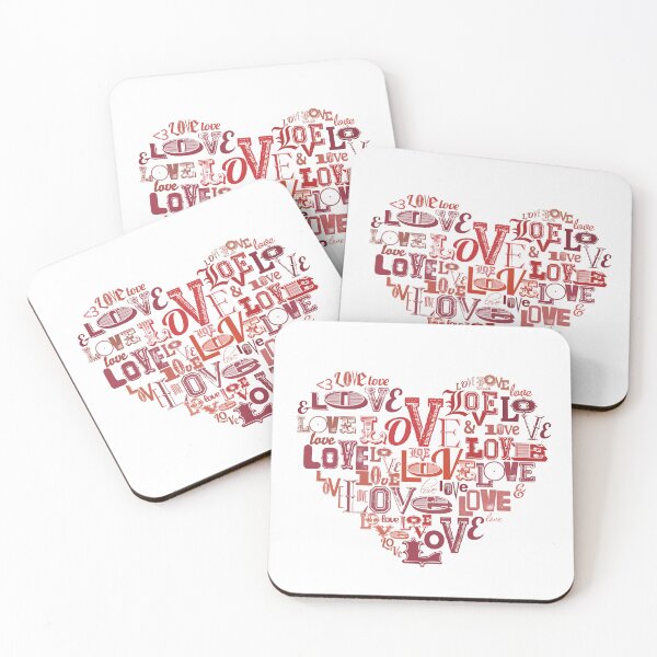 Item preview, A heart shape made with lots of "LOVE" designed and sold by LOVEARTDESIGN.