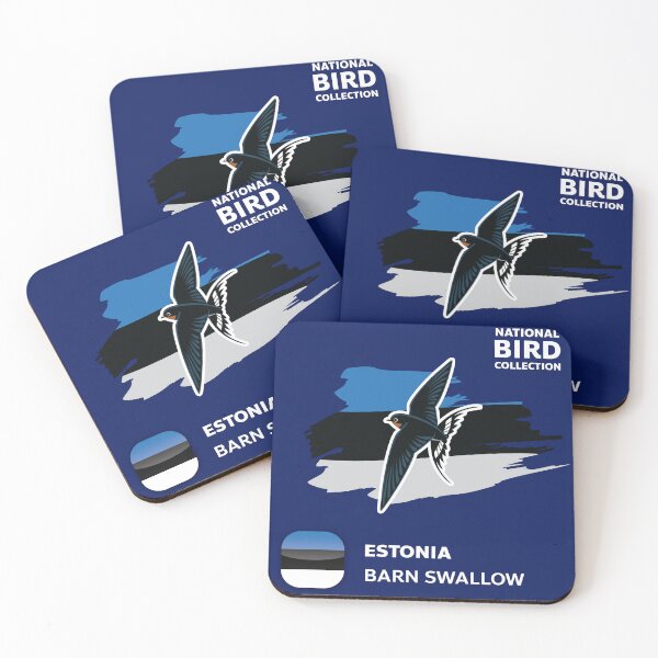 Item preview, National Bird Collection Estonia Swallow designed and sold by SUPERHERON.
