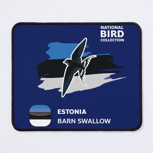 Item preview, National Bird Collection Estonia Swallow designed and sold by SUPERHERON.