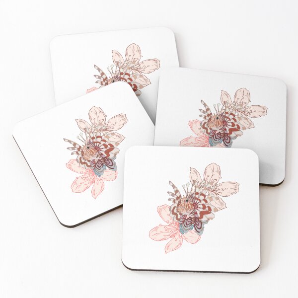 Item preview, Lion fish with flowers  designed and sold by Rosaihunt13.
