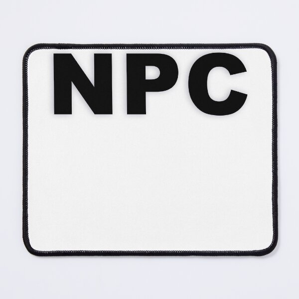 Item preview, NPC — Black Minimal Bold Type Statement designed and sold by WORDPAUSE.