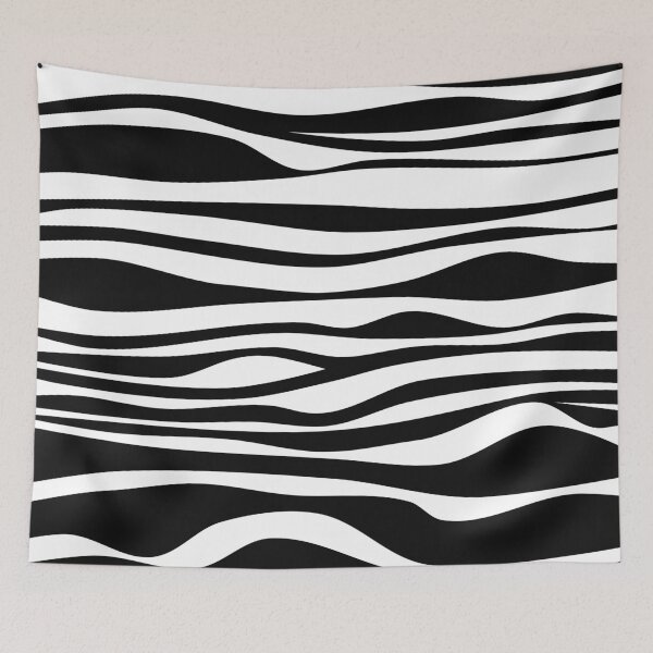 Item preview, Psychedelic sixties lines flowing horizontal stripes pattern designed and sold by Luzi Illustrella.