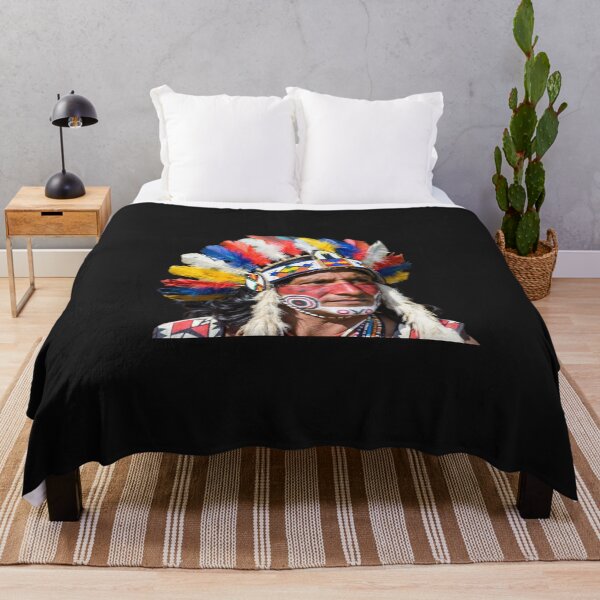 Item preview, Native American Chief Portrait – Spirit of the Warrior designed and sold by ArthurShu.