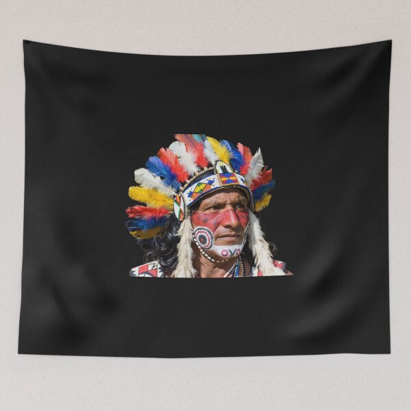 Item preview, Native American Chief Portrait – Spirit of the Warrior designed and sold by ArthurShu.