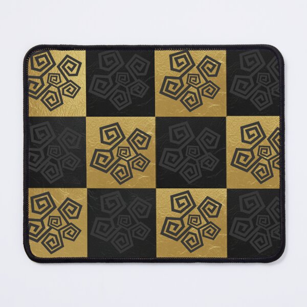 Item preview, Gold Black Spiral Checkerboard Pattern - Luxury Geometric Design designed and sold by Italian Ink Studio.
