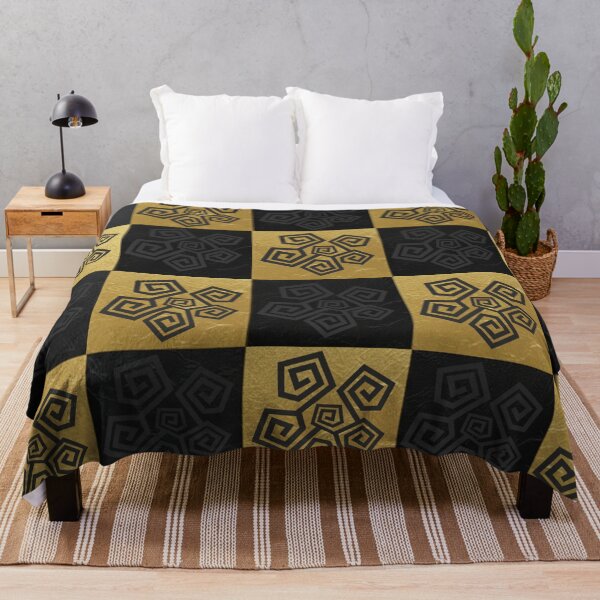 Item preview, Gold Black Spiral Checkerboard Pattern - Luxury Geometric Design designed and sold by Italian Ink Studio.