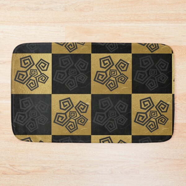 Item preview, Gold Black Spiral Checkerboard Pattern - Luxury Geometric Design designed and sold by Italian Ink Studio.