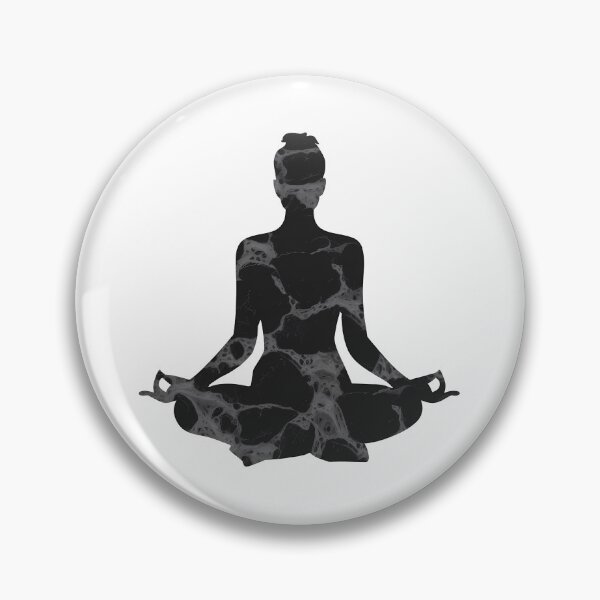 Item preview, Marbled Pattern Yoga Pose Silhouette designed and sold by KD Merch.
