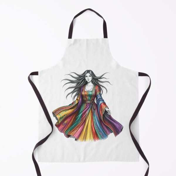 Item preview, A Woman with Flowing Hair and Vibrant Robes designed and sold by Soulstar Designs.
