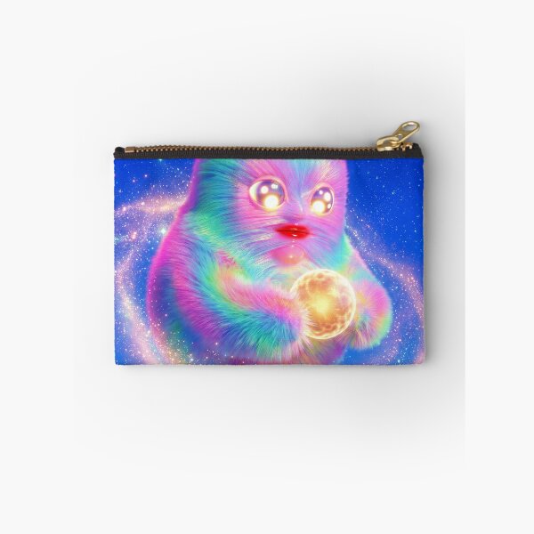 Item preview, Fluffy Cosmic Creature Holding Golden Orb designed and sold by maboroshilab.