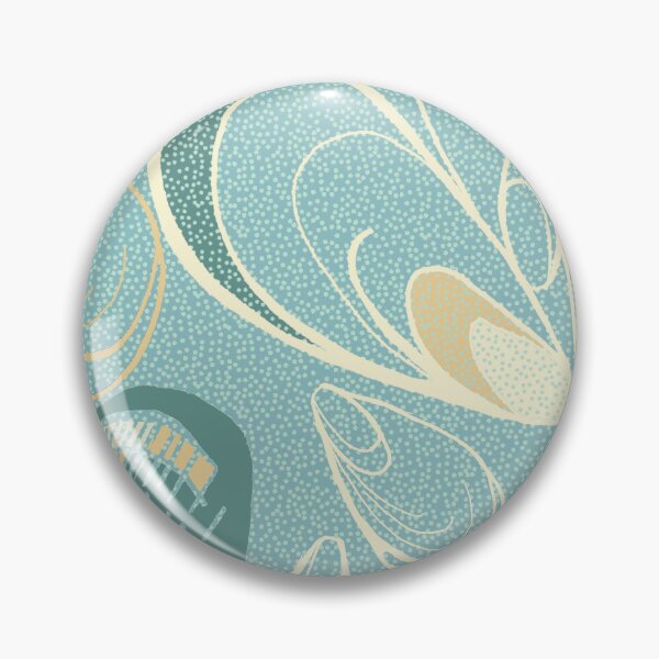 Item preview, Maximalist Mussels in deep duck egg designed and sold by LisaLeQuelenec.
