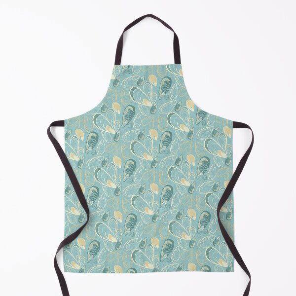 Item preview, Maximalist Mussels in deep duck egg designed and sold by LisaLeQuelenec.