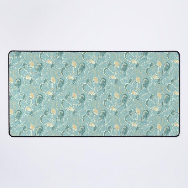 Item preview, Maximalist Mussels in deep duck egg designed and sold by LisaLeQuelenec.