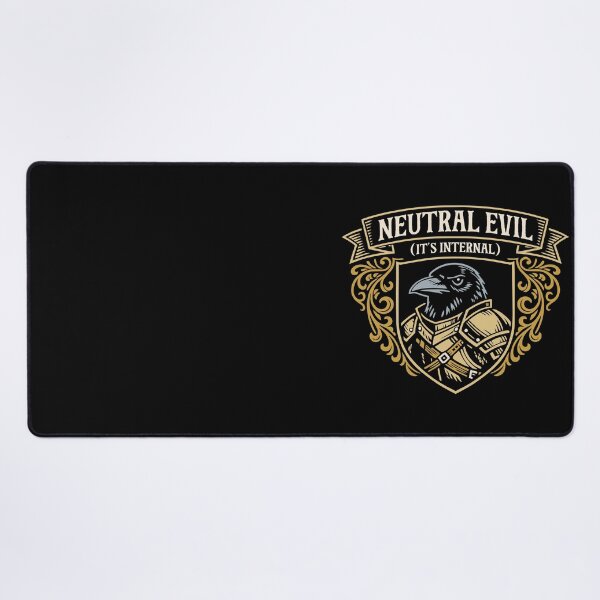 Item preview, Neutral Evil Crow Its Internal Funny RPG Alignment designed and sold by pixeptional.
