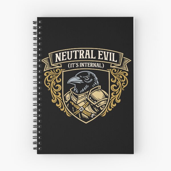 Item preview, Neutral Evil Crow Its Internal Funny RPG Alignment designed and sold by pixeptional.