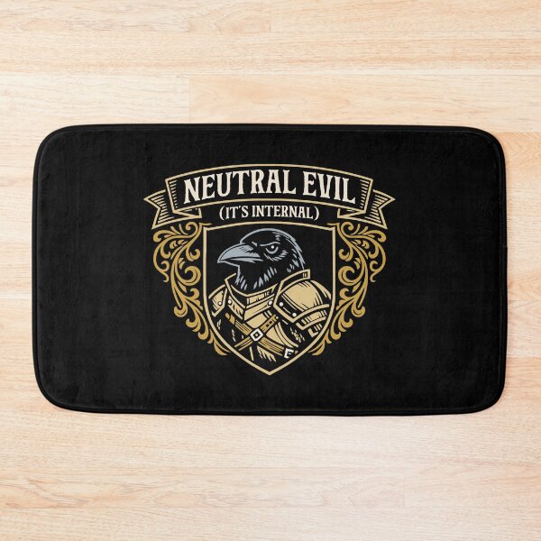 Item preview, Neutral Evil Crow Its Internal Funny RPG Alignment designed and sold by pixeptional.