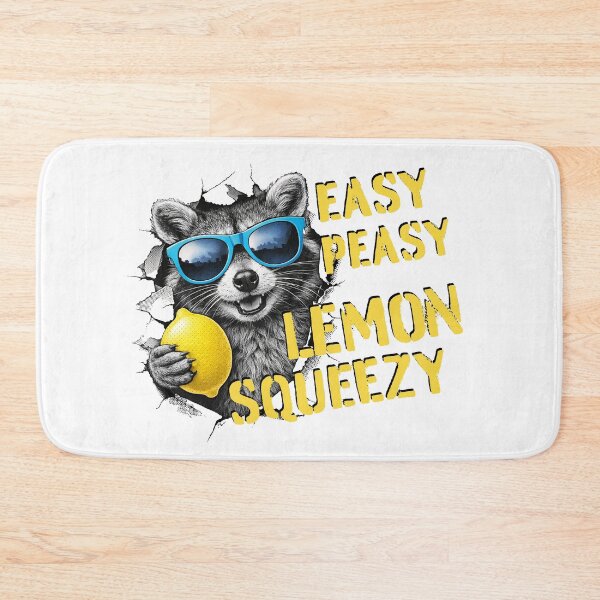Item preview, Easy Peasy Lemon Squeezy Raccoon Mixed Media designed and sold by CreareAT.
