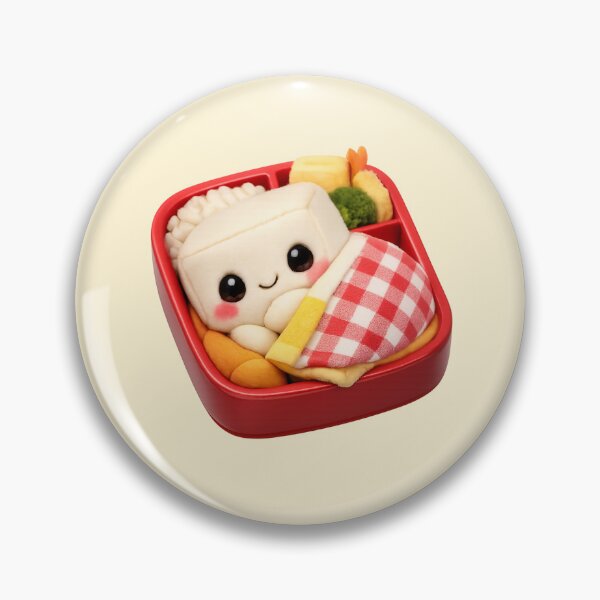 Item preview, Cute Tofu in Bento Box | Kawaii Fun Food Character designed and sold by Moons Studio.