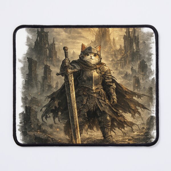 Item preview, Epic Armored Elden Cat of the Fallen Realm designed and sold by MeowMoodArt.