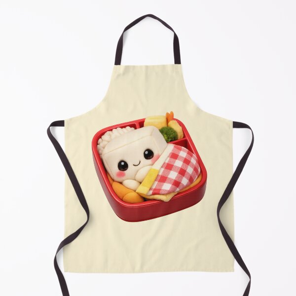 Item preview, Cute Tofu in Bento Box | Kawaii Fun Food Character designed and sold by Moons Studio.